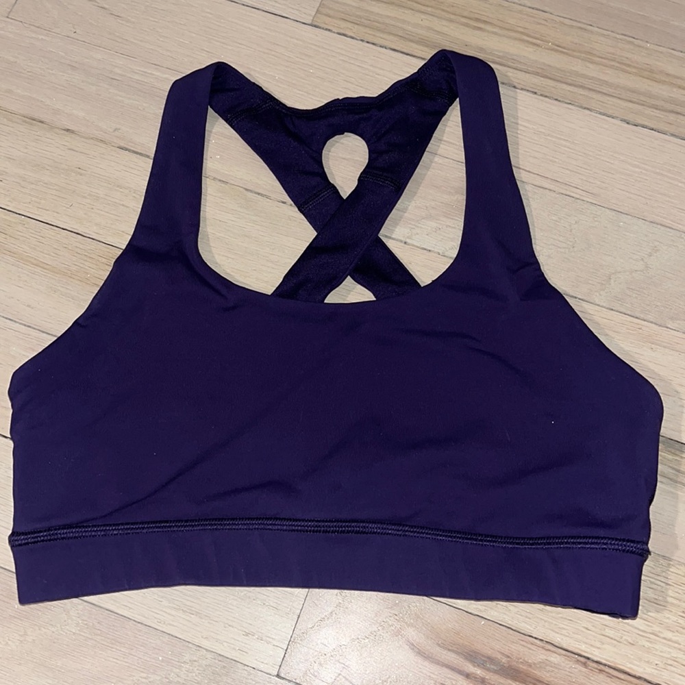 lululemon athletica Deep Purple Cross-Back Sports Bra